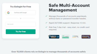 GoLogin - защита вашей цифровой анонимности